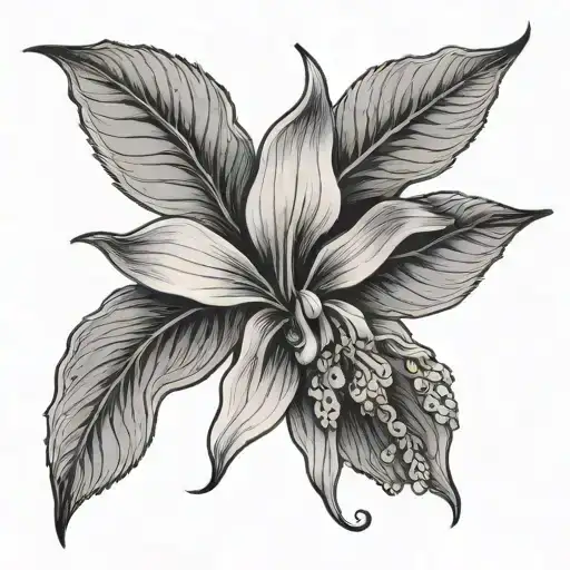 Lilac Blueberry Maple Leaf Lady Slipper Flower Corn Plant