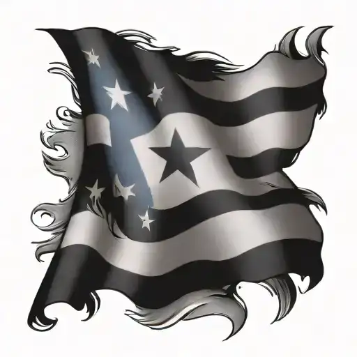 Puerto Rican And Nicaragua Flag Waving
