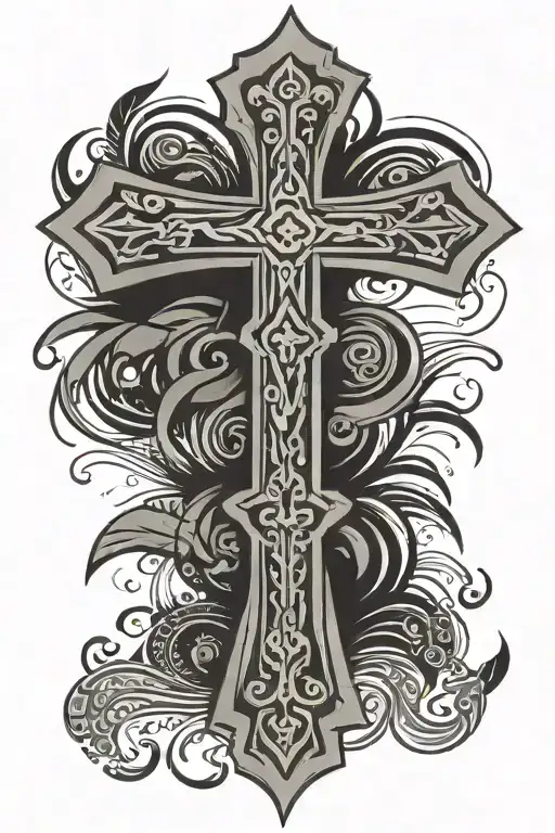 Cross With Filipino Tribal Inspired