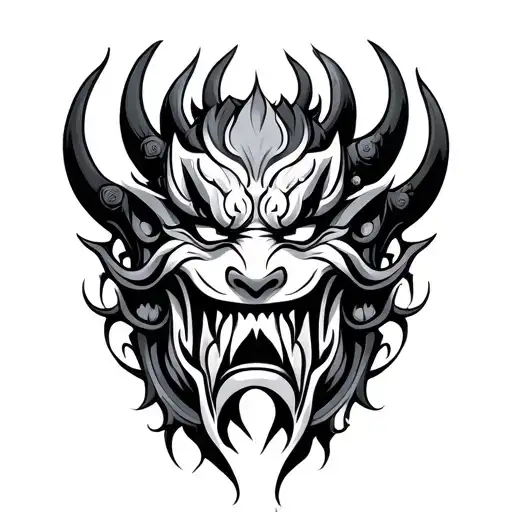 Oni Mask Surrounded