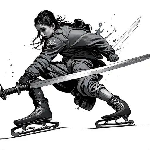 Figure Skating Blade As A Sword