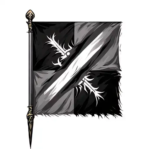 Essex Flag Tattoo For Male Shoulder Armor