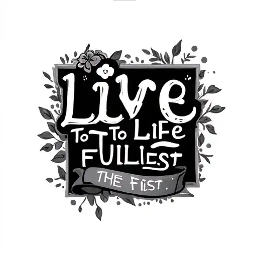 Live Life To The Fullest