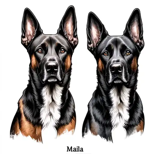 Two Dead Malinois Named Maila And Rico
