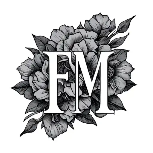 Fineline Initals F And M