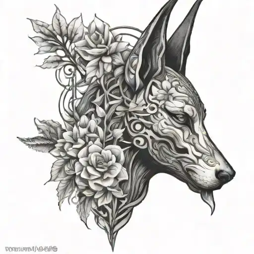 Flowers Forest Anubis