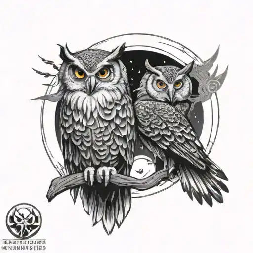 Owl Moon And Hawk Sun