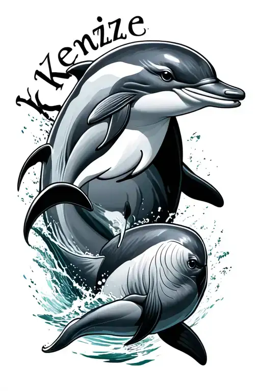 Dolphins With The Name Kenzie Spelled