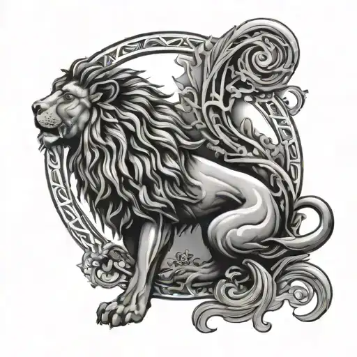 Persian Lion And Sun