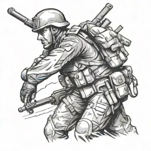 Soldier Vicking Tatoo