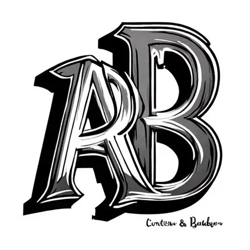 50'S Style Featuring The Letters A R And B