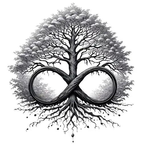 Infinity Symbol And Tree Of Life