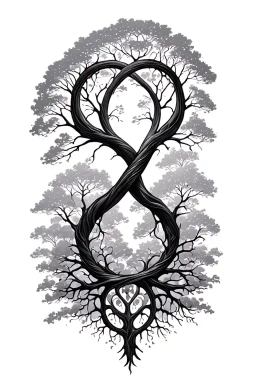 Infinity Symbol And Tree Of Life