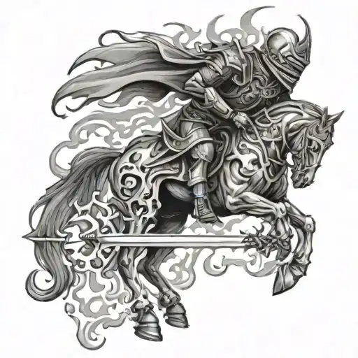 Undead Knight In Flames