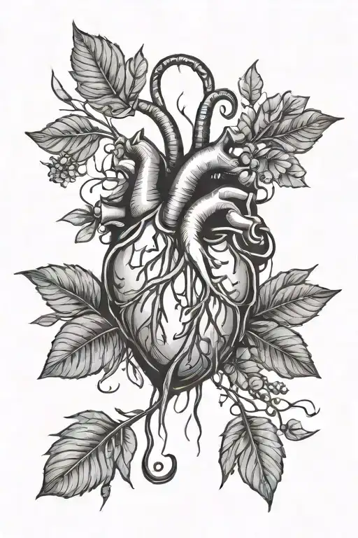 Heartbeat Line Tattoo Design