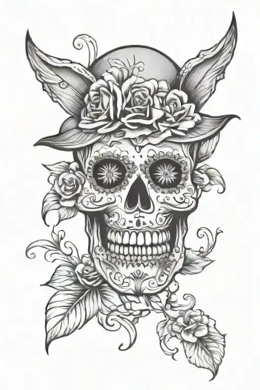 Sugar Skull Wearing