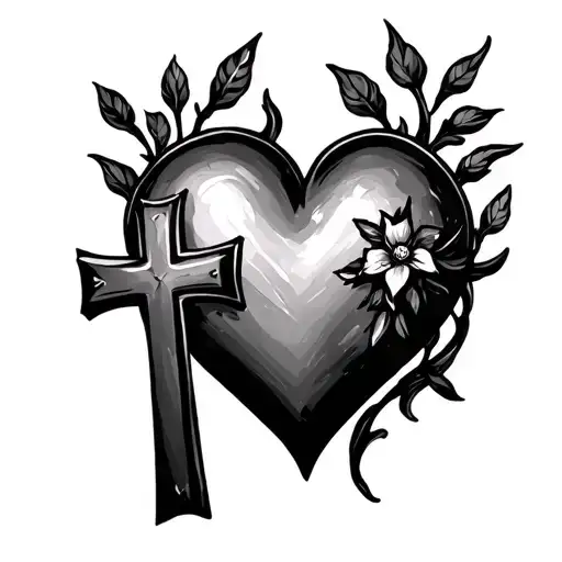Heart And Cross