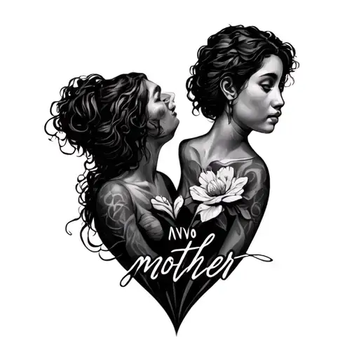 Mother Name With Emotions Representing Mental Health
