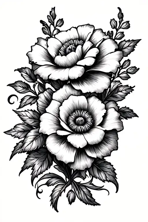 Leather Tooling Flower Design