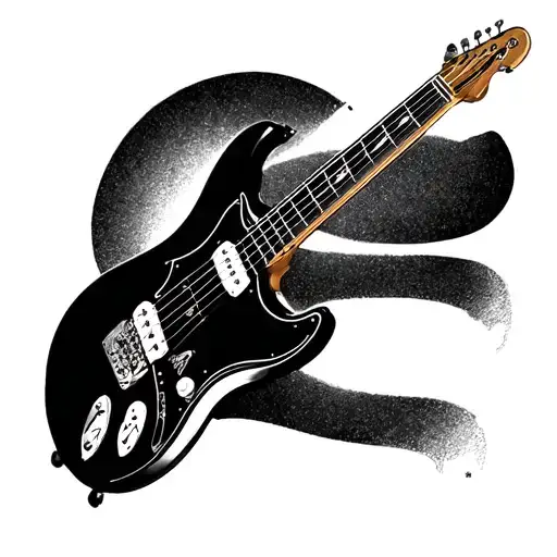 Stilzied Fender Strat Fused With A Violin Key Very Artistic And Very Essential