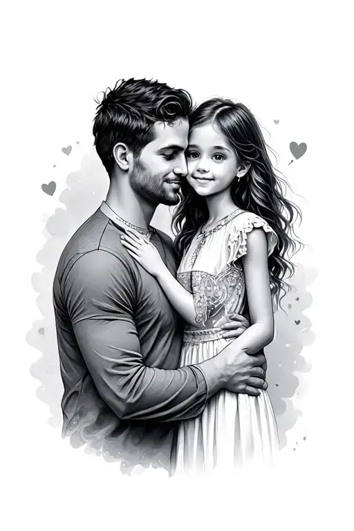 Dad And Daughter's Love