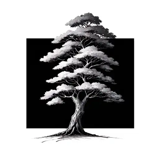 Minimalist Ceiba Tree