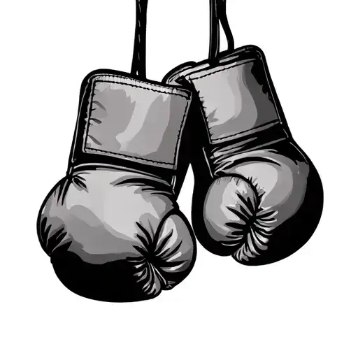 Hanging Boxing Gloves