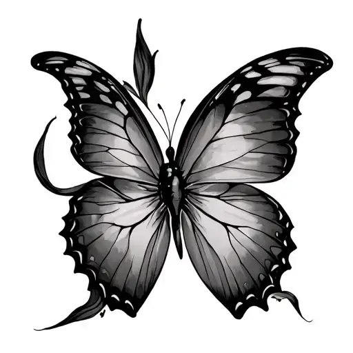 Butterfly Emerging