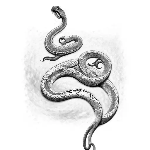 A Snake Emerging From A Slytherin House Crest