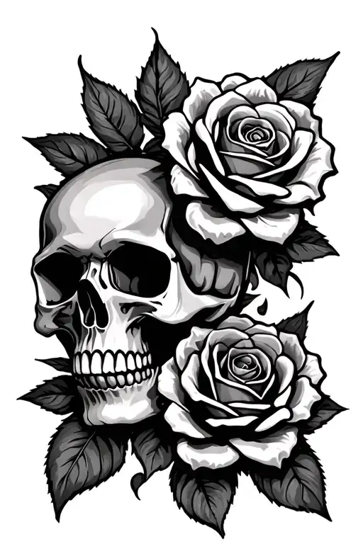 Skull And Roses