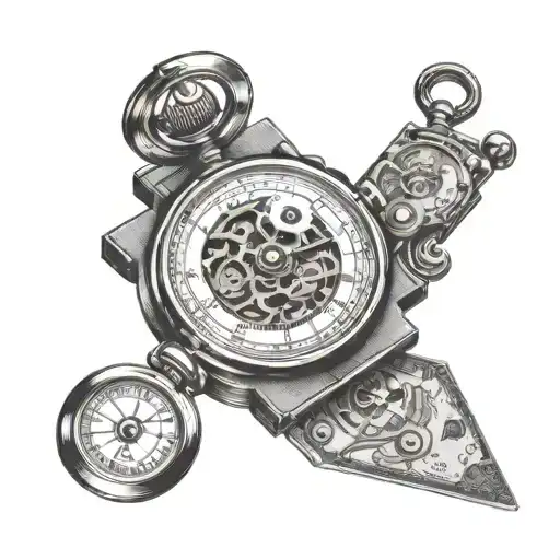 Manual Embosser Machine & Stop Watch & Money