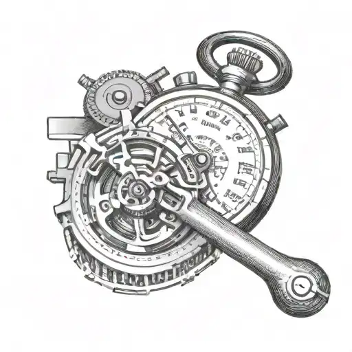 Half Embosser Machine Half Stopwatch