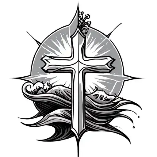 Cross And Waves