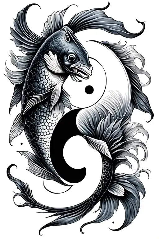 Swore And Fish Yin Yang