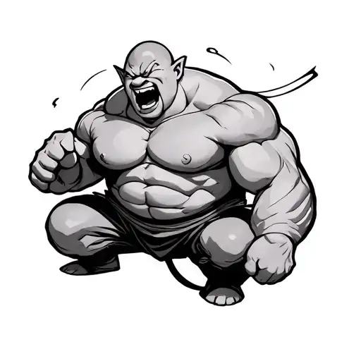 Majin Buu Strong Man