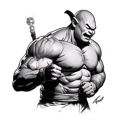 Majin Buu Doing Bruce Lee