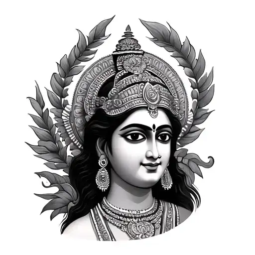 Lord Venkateswara And Trisul Tattoo Designs