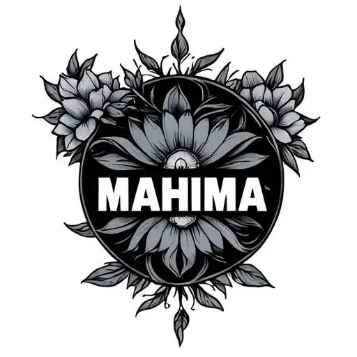 Mahima Name Written