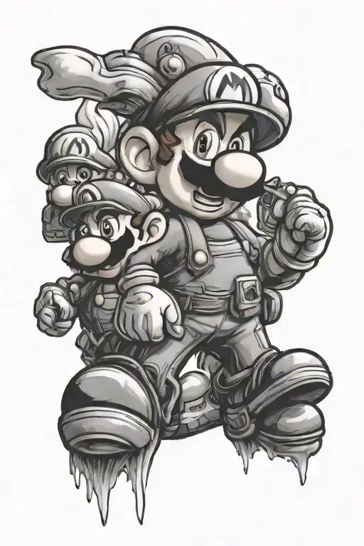 Mario Bros Characters Exploring New Places