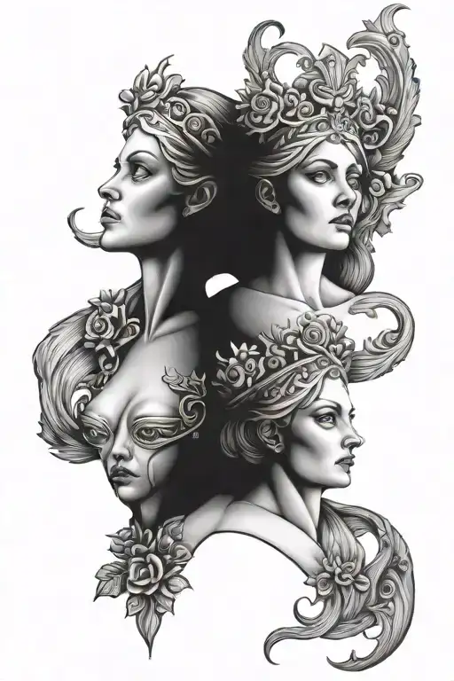 Mother Rus' In The Form Of Twins