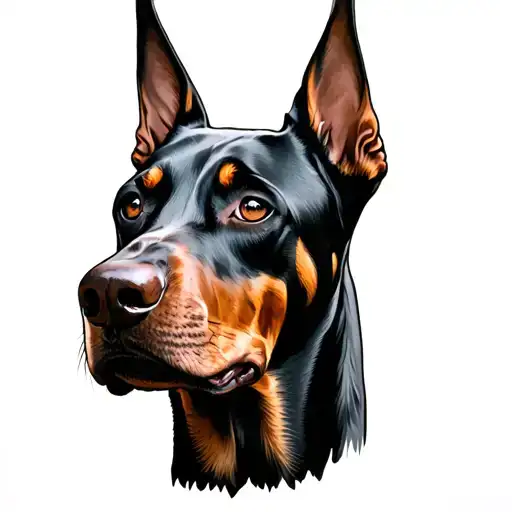 Doberman Head