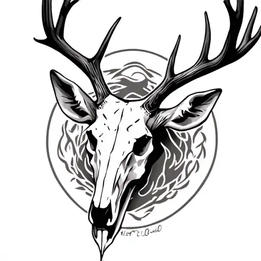 Deer Skull Rip Gramps