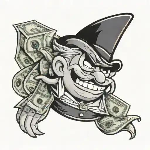 Money Cartoon Character