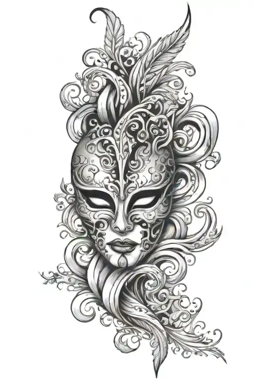 Just A Mask On The Stomach