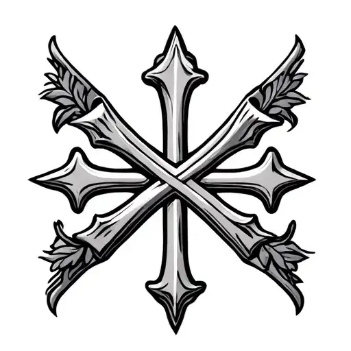 Chi Rho Catholic Emblem Inside