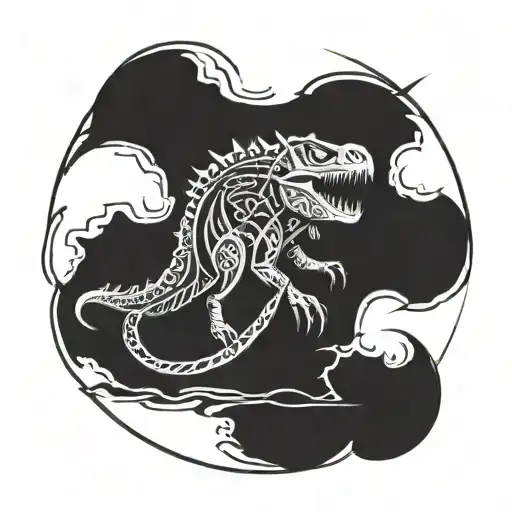 Dinosaur Nordic Runes