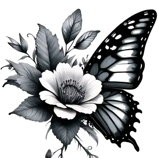 Flowers And Butterflies