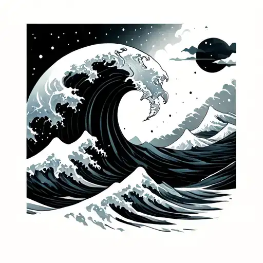 Wave To Earth Minimalist Design