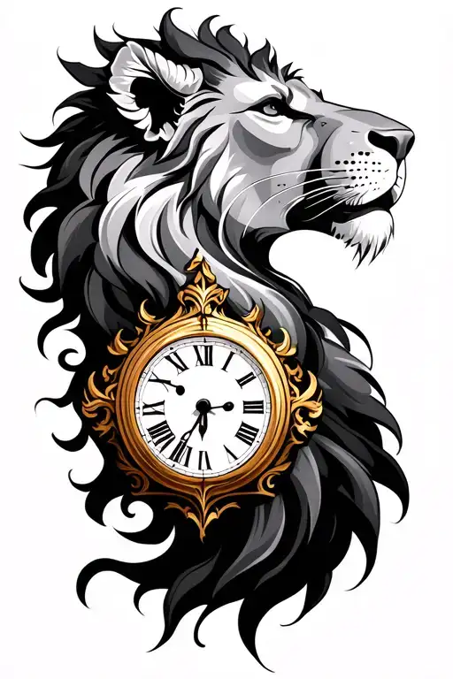 Lion And Clock Shoulder