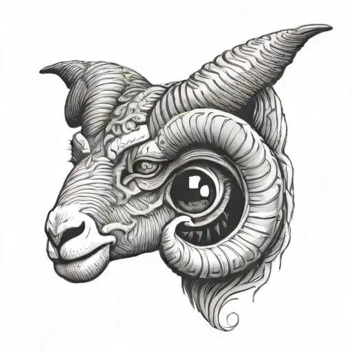 Ram Horn Growing Into Eye Socket